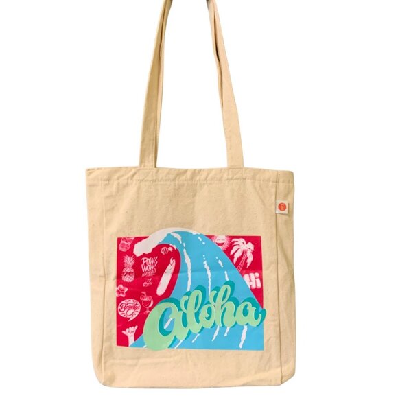 Handbags - Canvas Shopping Tote Bag DFS Hawaii
